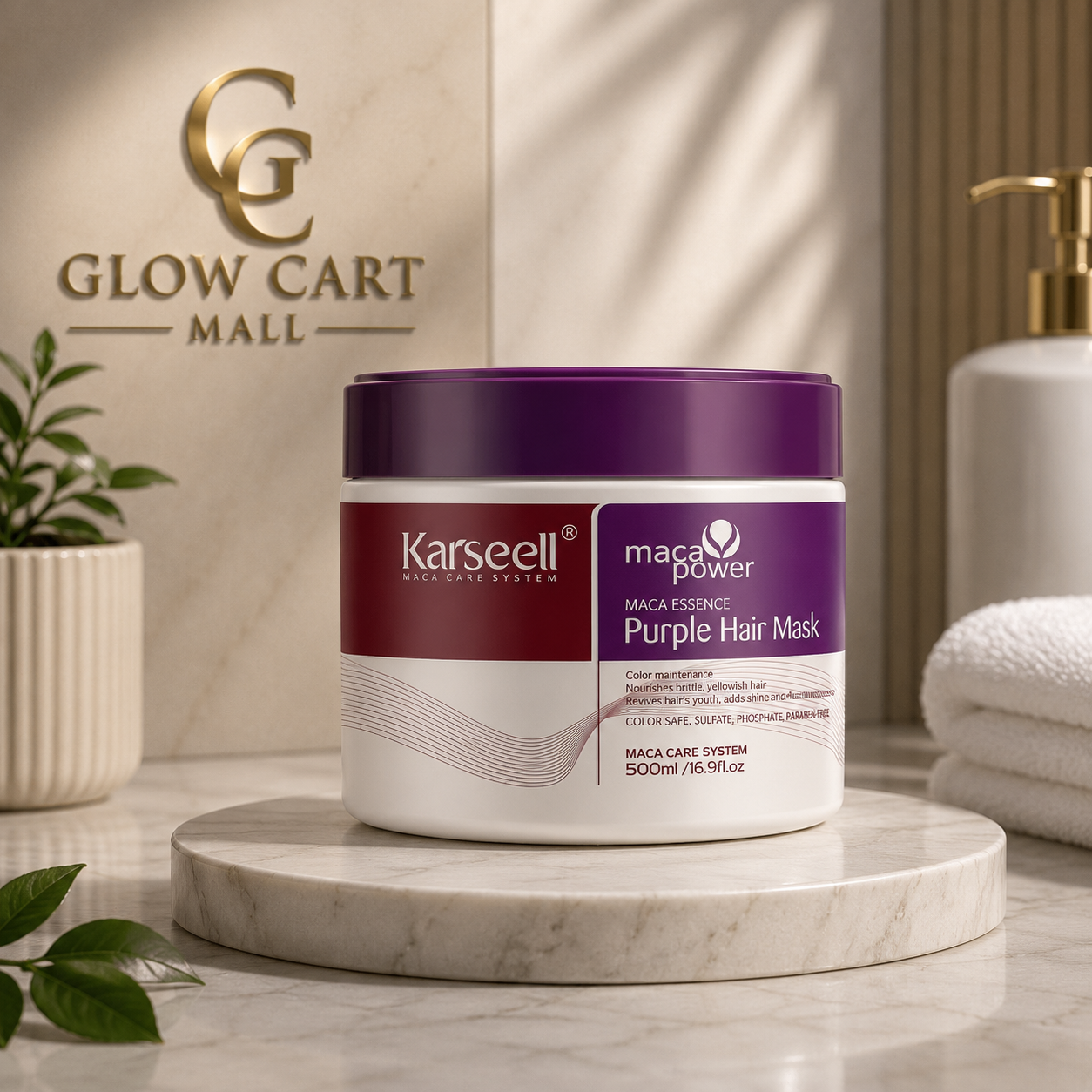 KARSEELL – Maca Power Essence Purple Hair Mask – 500ml
